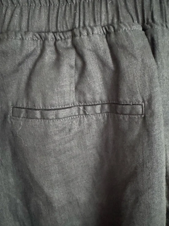 Quince 100% European Linen
Wide Leg Pants Black L nwt - Picture 3 of 8